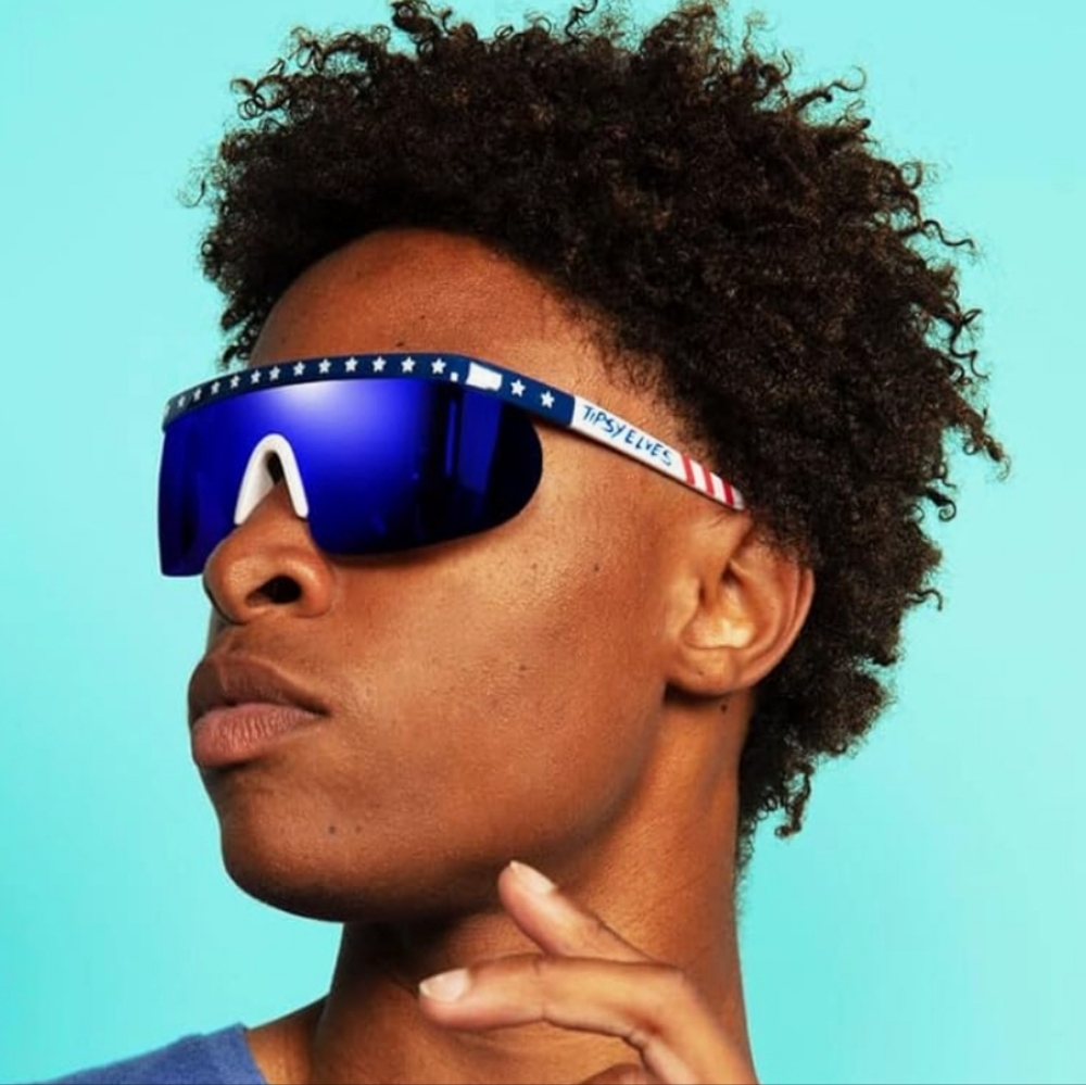 Tipsy Elves Sunglasses - Retro Sport Performance Shades - - Picture 4 of 4